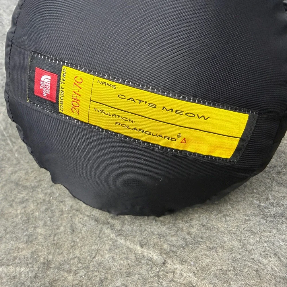 The North Face Cat's Meow Sleeping Bag 20F -7C Blue Polarguard Insulation Long